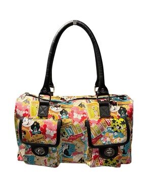 Disney Parks Classic Character Collage Satchel - Retro Walt Disney World Print